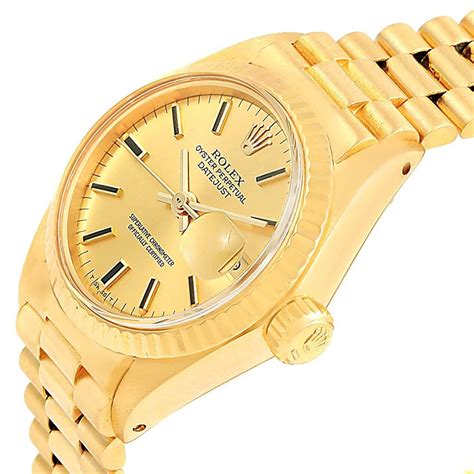 14k gold rolex ladies watch